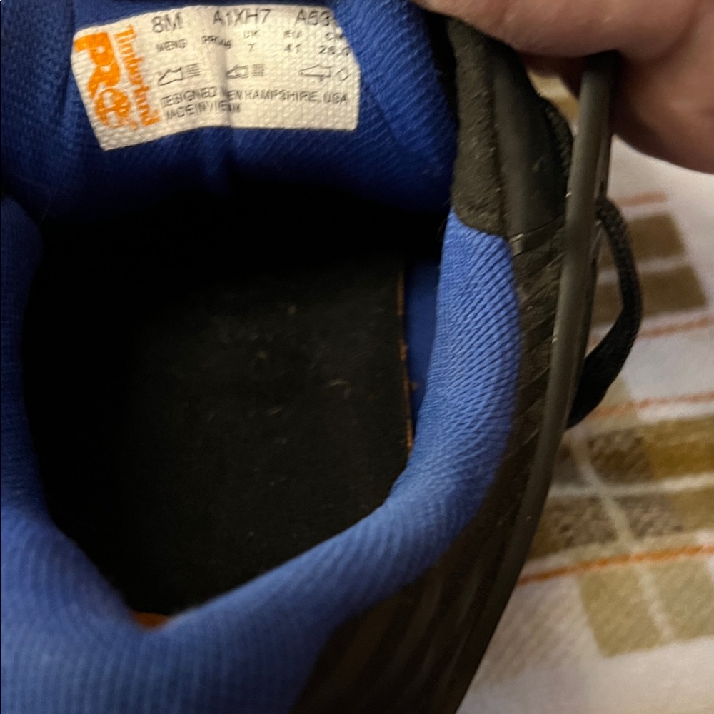 Black and Blue Men's Timberland Pro - Picture 2 of 5